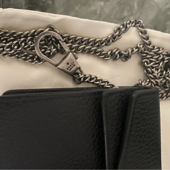 Gucci Dionysus black leather super mini bag, authentic EUC - Picture 5 of 11
